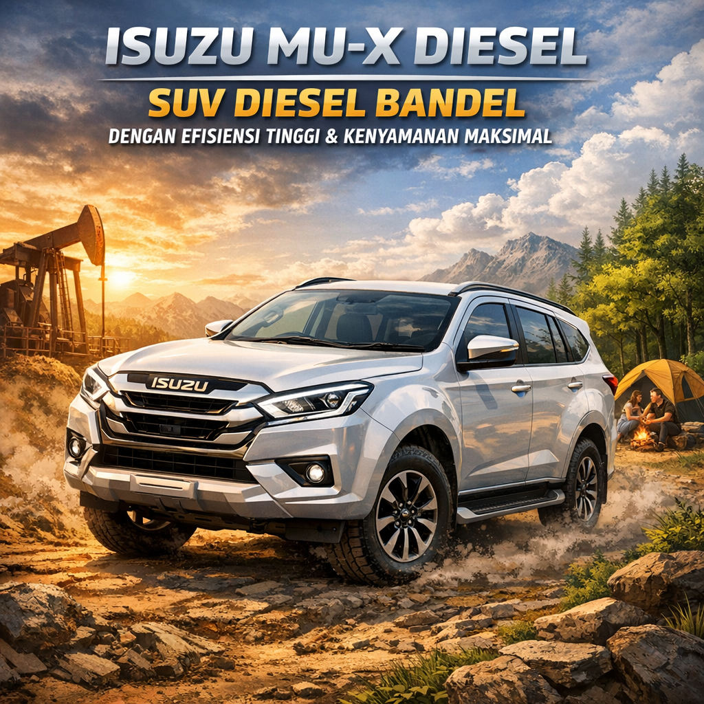 Isuzu MU-X Diesel: SUV Diesel Bandel dengan Efisiensi Tinggi dan Kenyamanan Maksimal